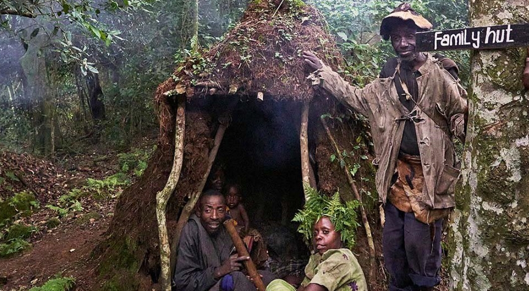 Nature Walking Safari in Nkuringo Bwindi Forest National Park Batwa Family Hut